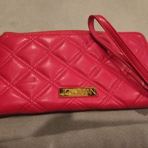 Joy and Iman Quilted Leather Wristlet